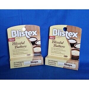 (2) Blistex Blissful Butters Lip Balm Moisturizing SPF 15 NEW Discontinued HTF
